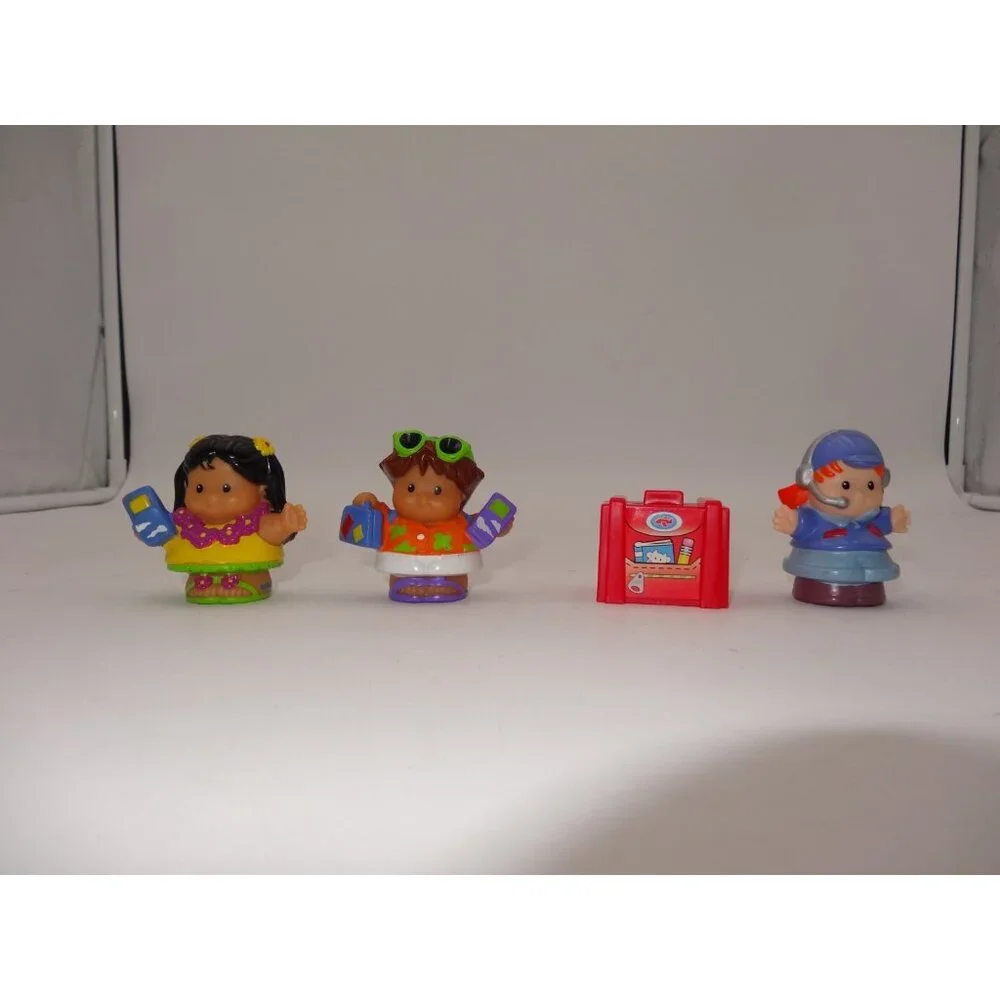 Fisher Price Little People Airplane Lights & Sound 2005 Suitcase 3 Little People